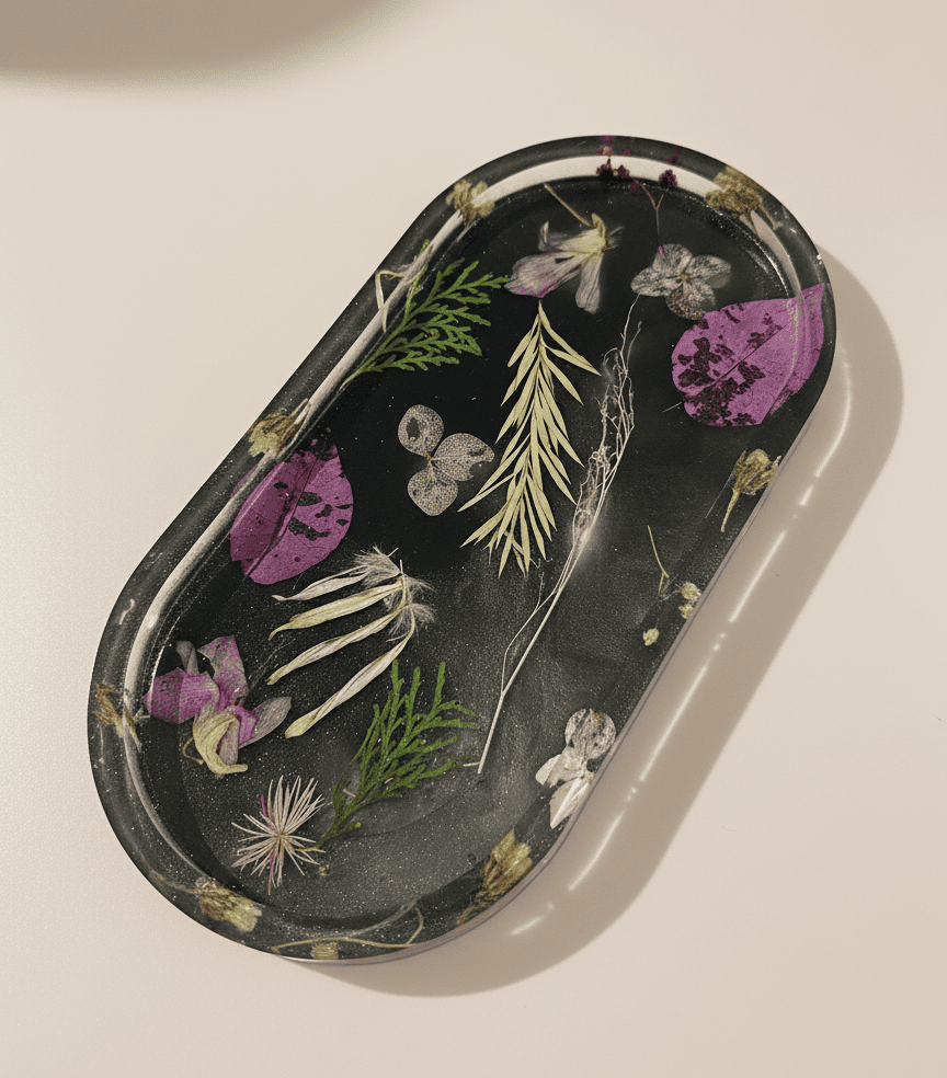 Midnight Bloom trinket tray