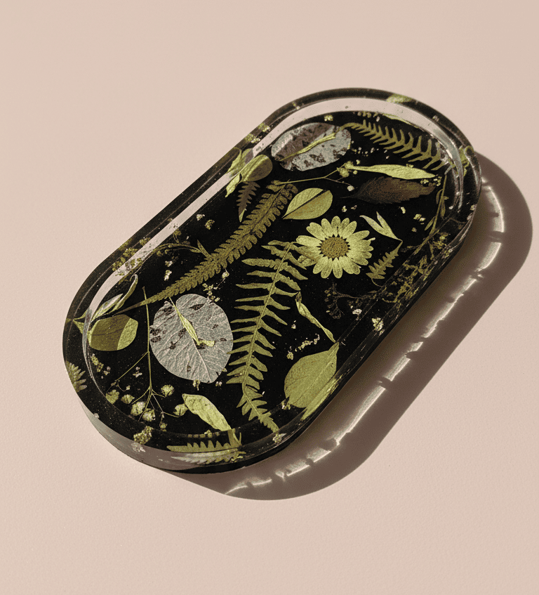 Midnight Botanica Trinket Tray