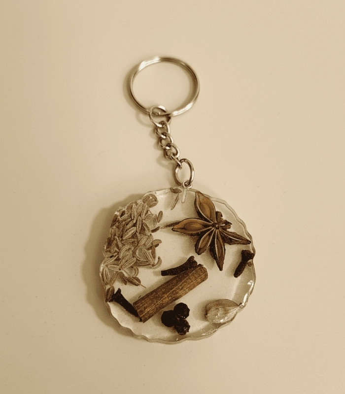 Spice-Infused Resin Keychains