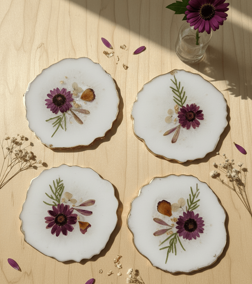 Daisy Dreams Botanical Coaster