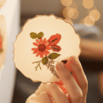 Daisy Dreams Red Botanical Coaster