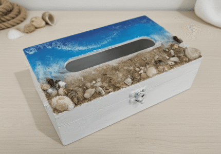 Ocean Theme Resin Tissue Box