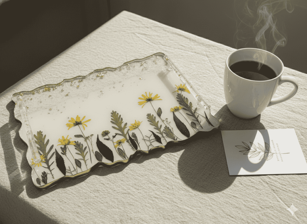 Golden Horizon Resin Tray Set