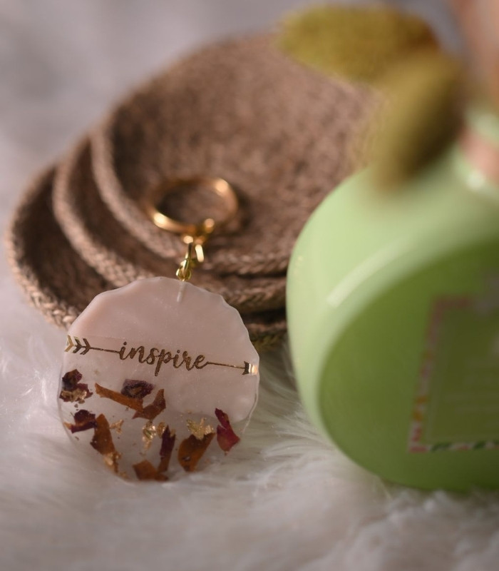 Bloom Whirl Resin Keychains