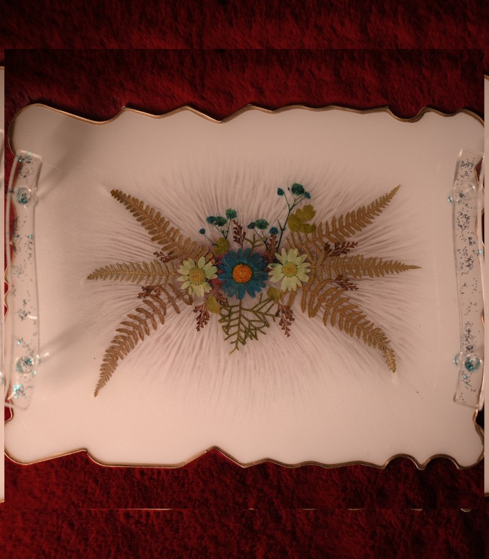 White Garden Resin Tray