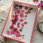 Bougainvillea Serenity Wooden Tray