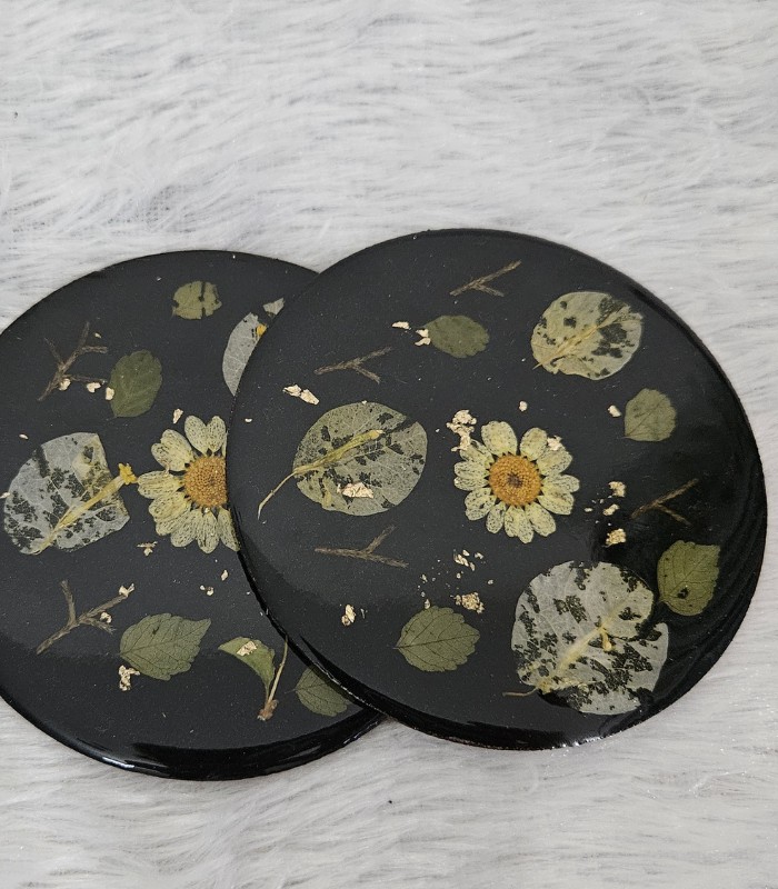 Midnight Bloom Coasters