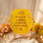 Gayatri Mantra Resin Frame Standees
