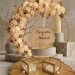 Personalized Resin Floral Wreath Engagement Platter